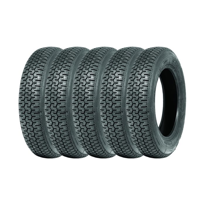 Jeu de 5 165SR15 Michelin XZX