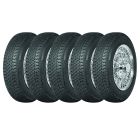 Set of 5 off Fiat 500 - Borrani Wheels and Tires