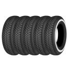 Set of 5 off Fascia Bianca 165SR15 Michelin XZX