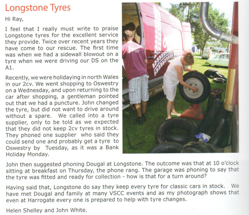 Longstone Tyres Article