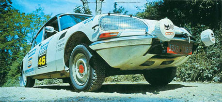 La Citroën DS23 al Mondiale di Rally del 1974