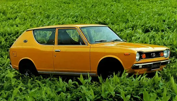 Click to enlarge 1973 Datsun Cherry 100a Tyres