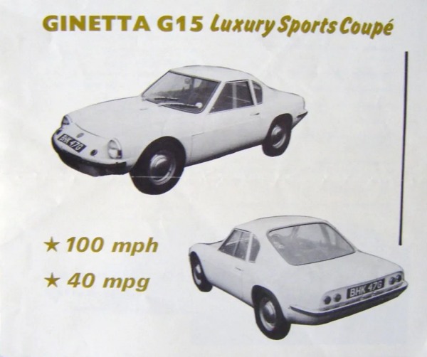 Ginetta G15 Period Magazine Advert