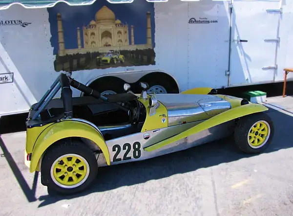 Lotus 7 on Dunlop Racing Tyres