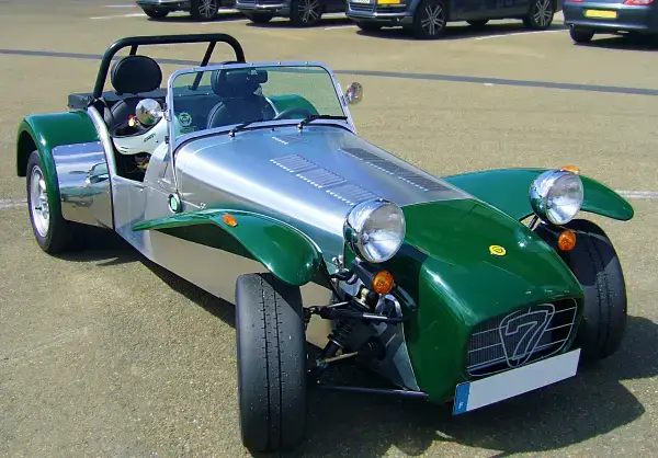 Lotus 7 on Michelin TB Tyres