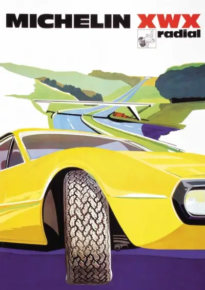 Click to enlarge Michelin XWX Period Advert