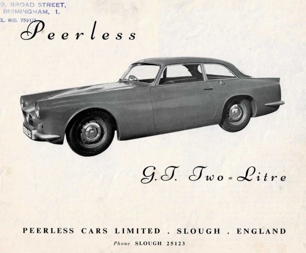 Peerless GT Brochure Cover