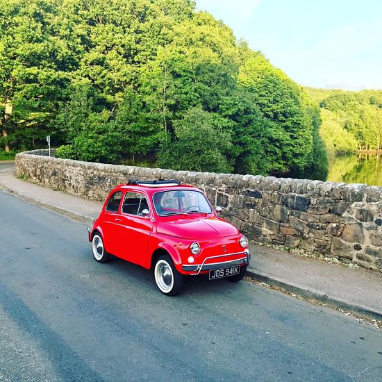 Fiat 500 Wheel and Whitewall Tyre Fiat 500 Wheel and Whitewall Tyre