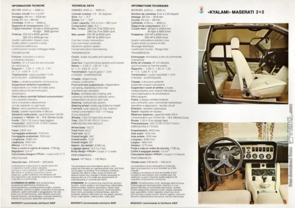 Click to enlarge Maserati Pneumatici Brochure