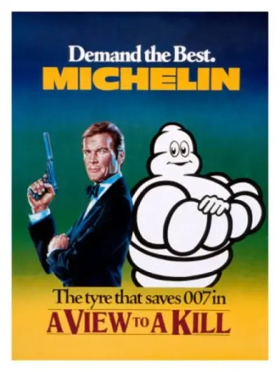 Click to enlarge Michelin Advert James Bond
